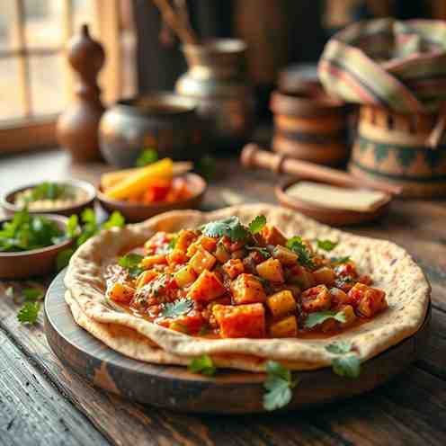 Injera Firfir - Easy Ethiopian Food Recipe